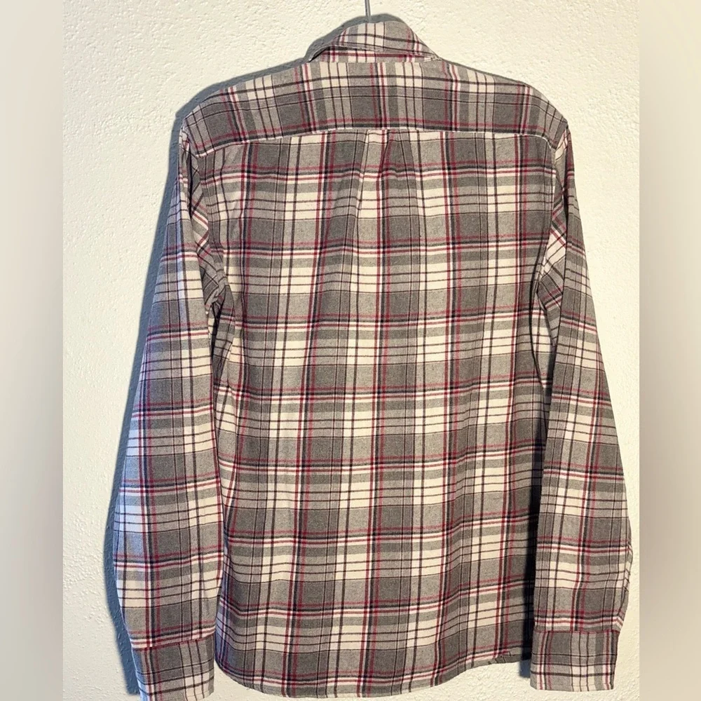 J.Crew Flannel Shirt Mens Medium Classic Fit Plaid Cotton Casual Preppy Gorpcore